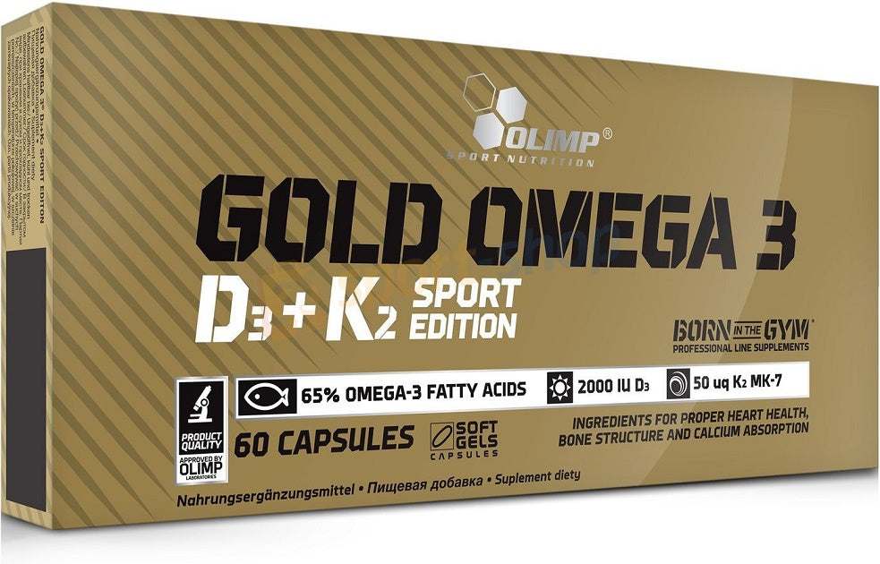 Olimp Nutrition: Gold Omega 3 D3 + K2 Sport Edition - 60 caps