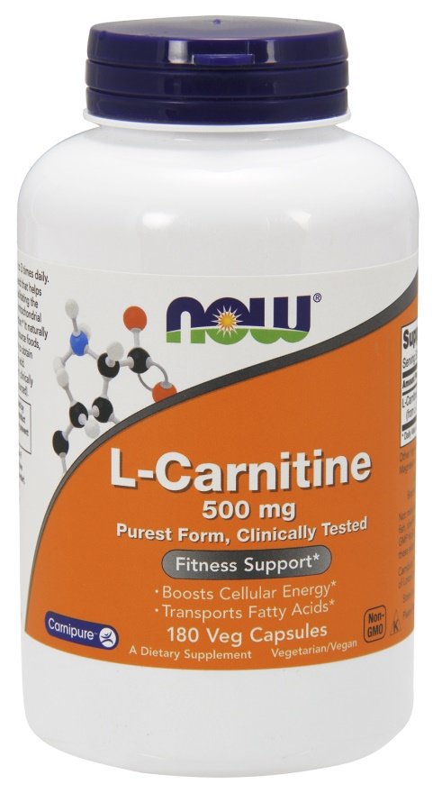 NOW Foods: L-Carnitine, 500mg - 180 vcaps