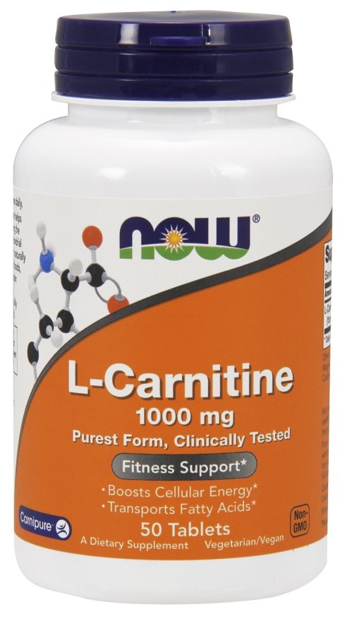 NOW Foods: L-Carnitine, 1000mg - 50 tabs