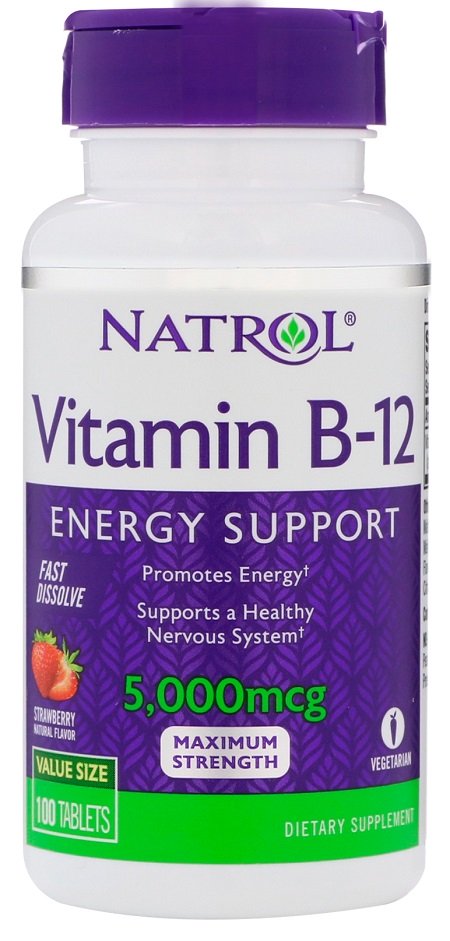 Natrol: Vitamin B-12 Fast Dissolve, 5000mcg - 100 tabs