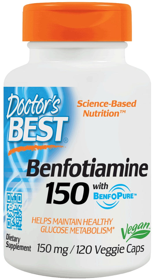 Doctor's Best: Benfotiamine with BenfoPure, 150mg - 120 vcaps