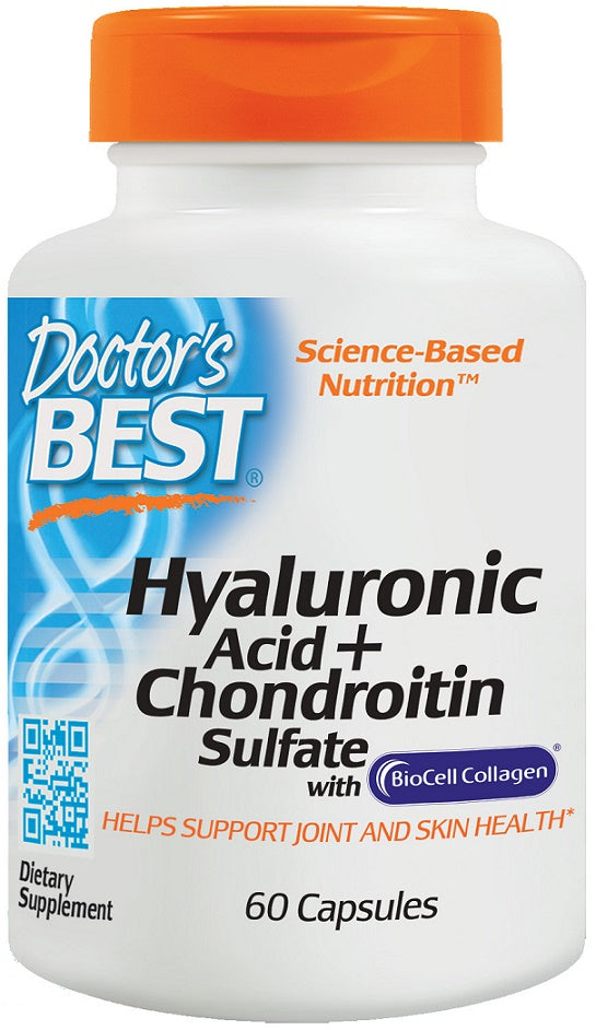 Doctor's Best: Hyaluronic Acid + Chondroitin Sulfate with BioCell Collagen - 60 caps