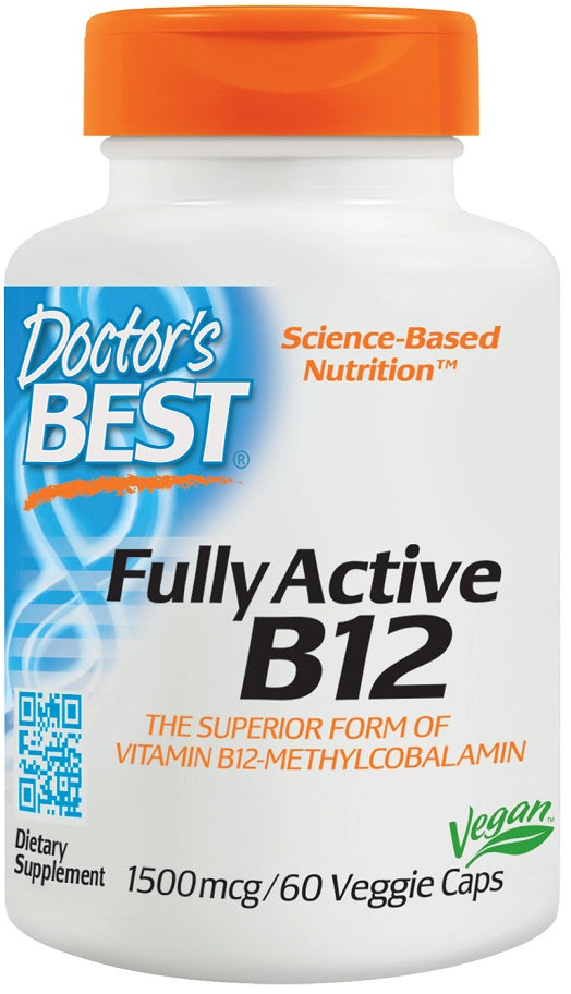 Doctor's Best: Fully Active B12, 1500mcg - 60 vcaps