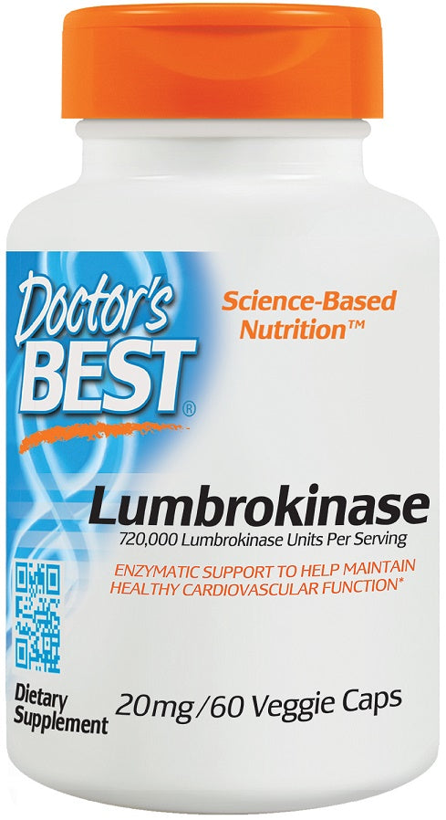 Doctor's Best: Lumbrokinase, 20mg - 60 vcaps