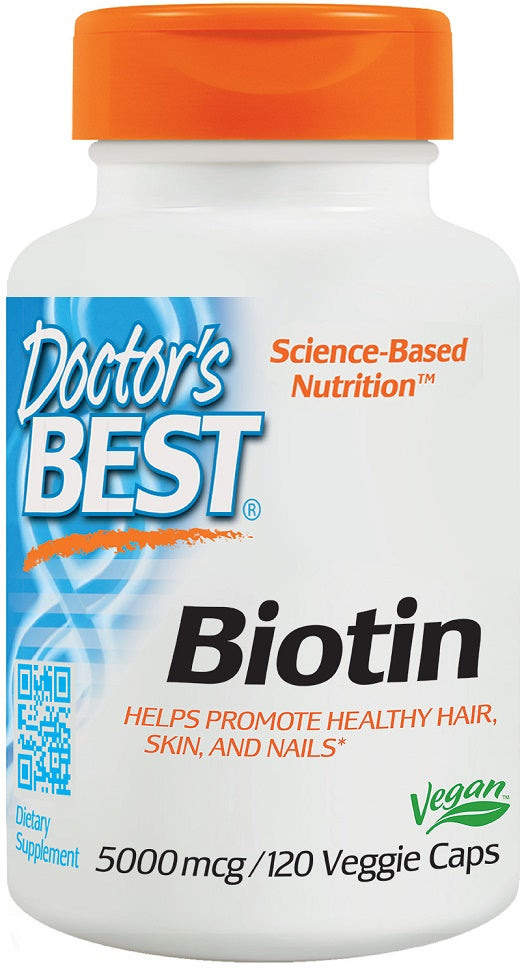 Doctor's Best: Biotin, 5000mcg - 120 vcaps