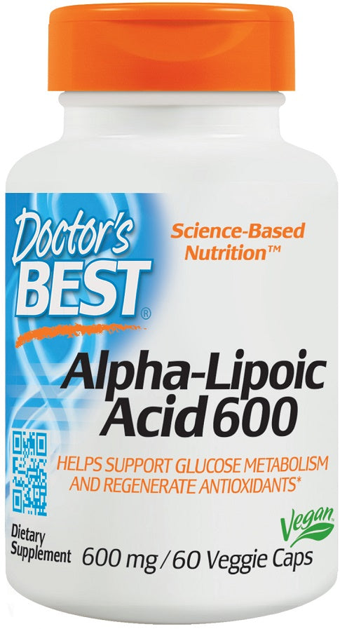 Doctor's Best: Alpha-Lipoic Acid, 600mg - 60 vcaps