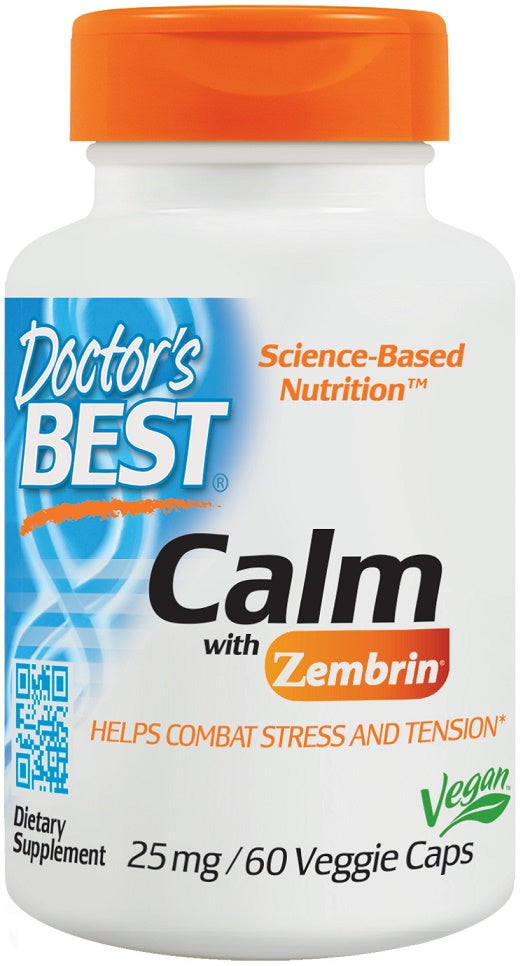 Doctor's Best: Calm with Zembrin, 25mg - 60 vcaps