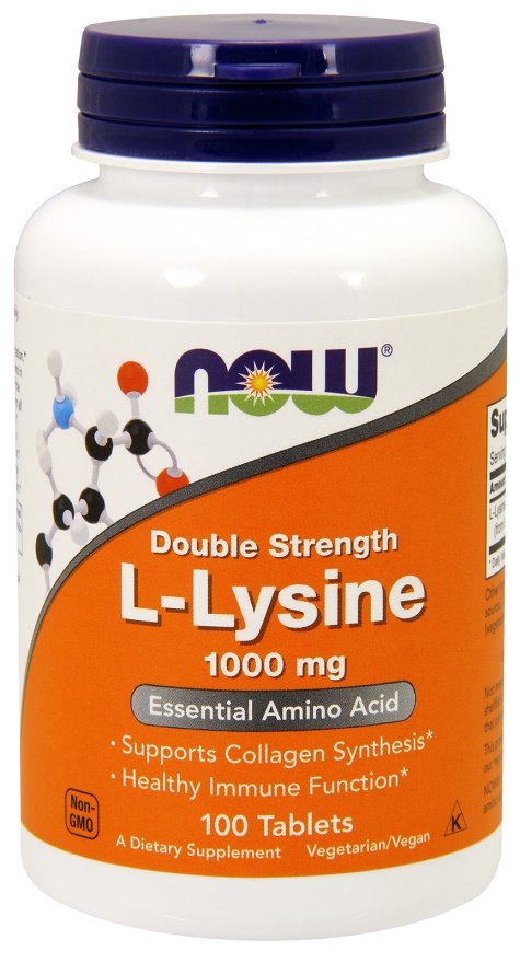 NOW Foods: L-Lysine, 1000mg - 100 tabs