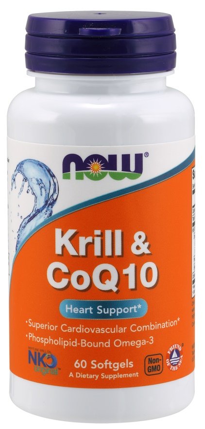 NOW Foods: Krill & CoQ10 - 60 softgels