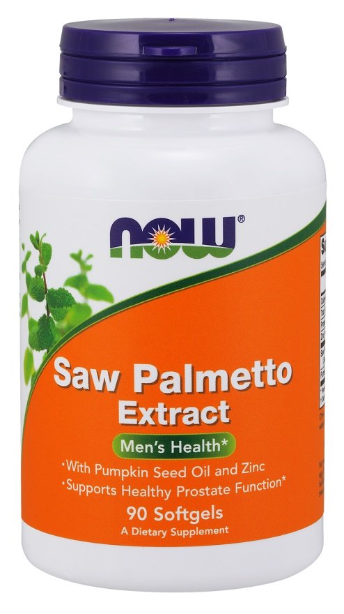 NOW Foods: Saw Palmetto Extract with Pumpkin Seed Oil and Zinc, 80mg - 90 softgels