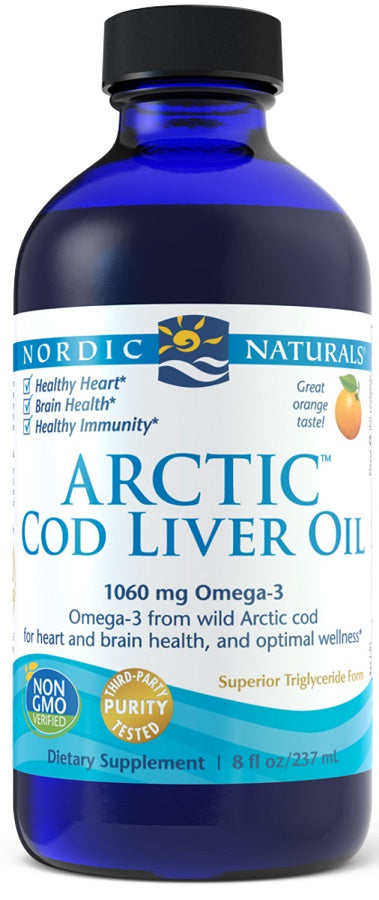 Nordic Naturals: Arctic Cod Liver Oil, 1060mg Orange - 237 ml.