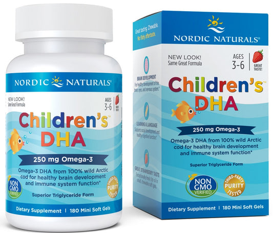 Nordic Naturals: Children's DHA, 250mg Omega-3 Strawberry - 180 mini softgels