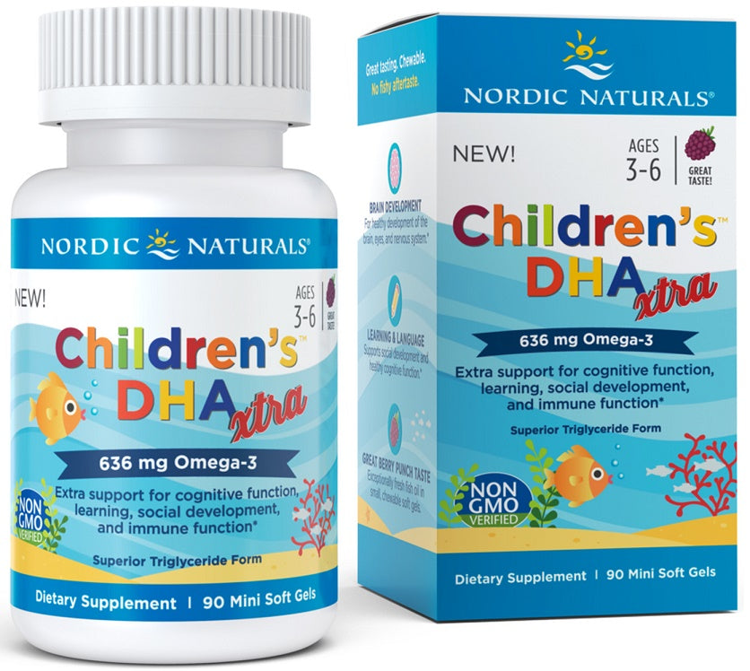 Nordic Naturals: Children's DHA Xtra, 636mg Berry Punch - 90 mini softgels