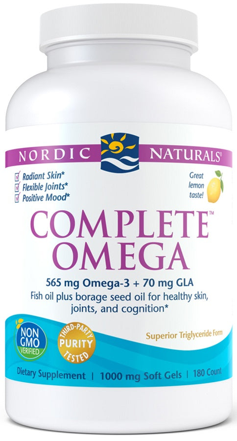 Nordic Naturals: Complete Omega, 565mg Lemon - 180 softgels