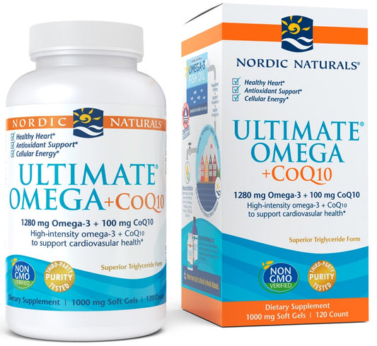 Nordic Naturals: Ultimate Omega + CoQ10, 1280mg (EAN 768990018923) - 120 softgels