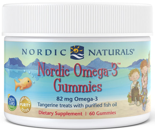 Nordic Naturals: Nordic Omega-3 Gummies, 82mg Tangerine Treats - 60 gummies