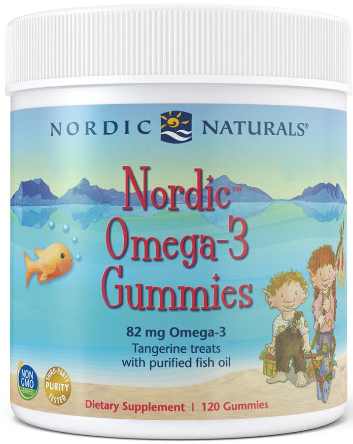 Nordic Naturals: Nordic Omega-3 Gummies, 82mg Tangerine Treats - 120 gummies