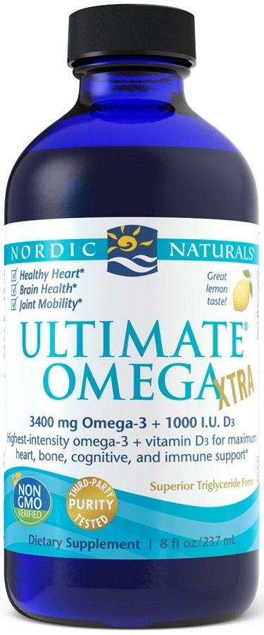 Nordic Naturals: Ultimate Omega Xtra, 3400mg Lemon - 237 ml.