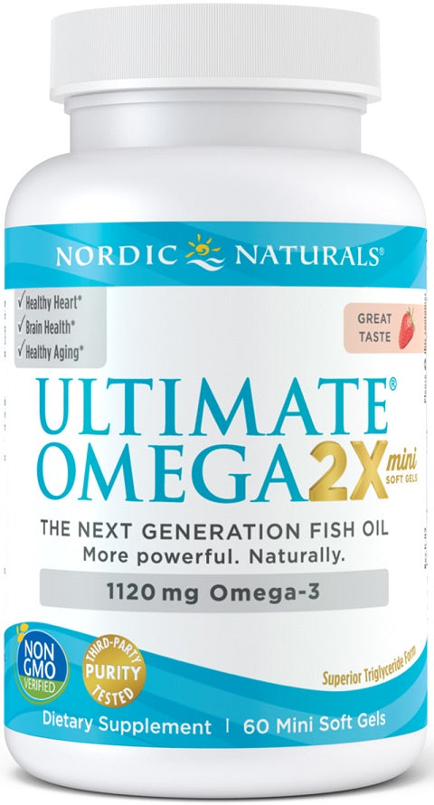 Nordic Naturals: Ultimate Omega 2X Mini, 1120mg Strawberry - 60 mini softgels