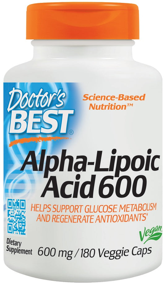 Doctor's Best: Alpha-Lipoic Acid, 600mg - 180 vcaps