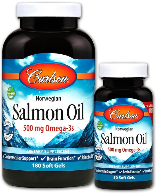 Carlson Labs: Norwegian Salmon Oil - 180 + 50 softgels