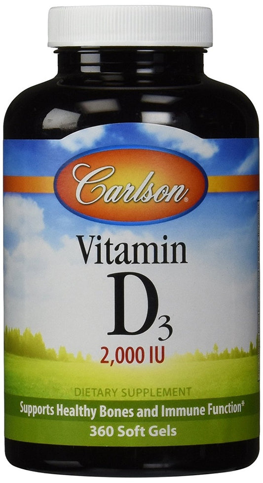 Carlson Labs: Vitamin D3, 2000 IU - 360 softgels