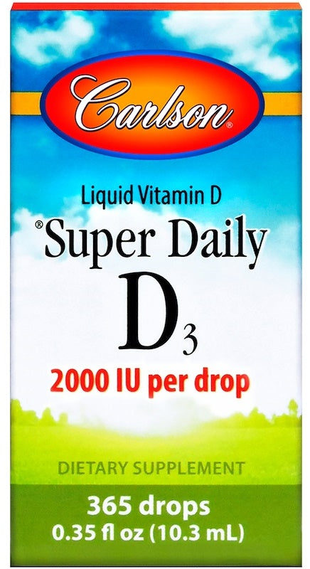 Carlson Labs: Super Daily D3, 2000 IU - 10 ml.