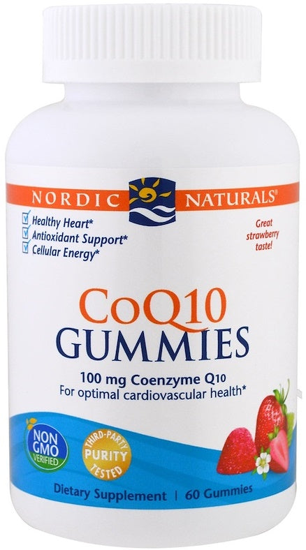 Nordic Naturals: CoQ10 Gummies, 100mg Strawberry - 60 gummies