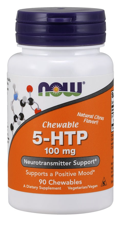 NOW Foods: 5-HTP, 100mg (Chewable) - 90 chewables