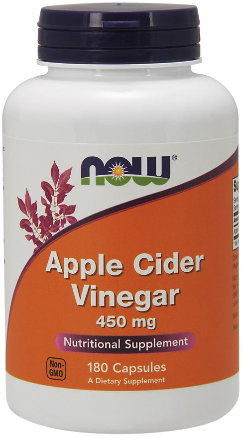 NOW Foods: Apple Cider Vinegar, 450mg - 180 vcaps