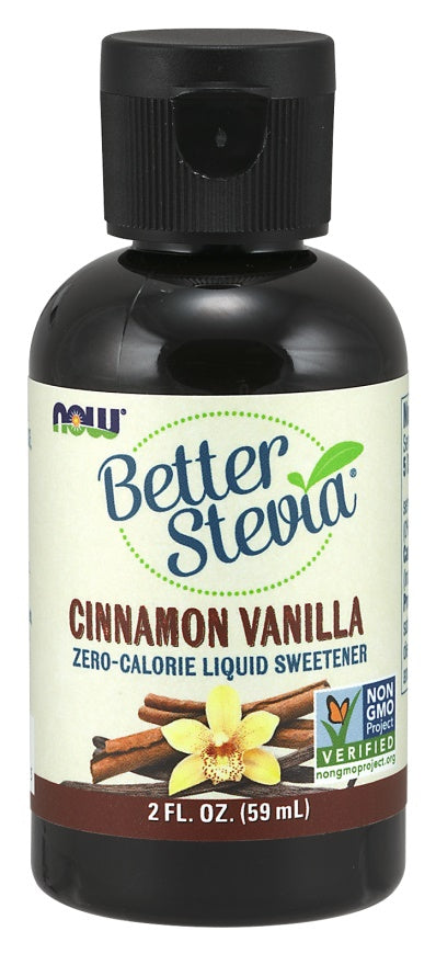 NOW Foods: Better Stevia Liquid, Cinnamon Vanilla - 59 ml.