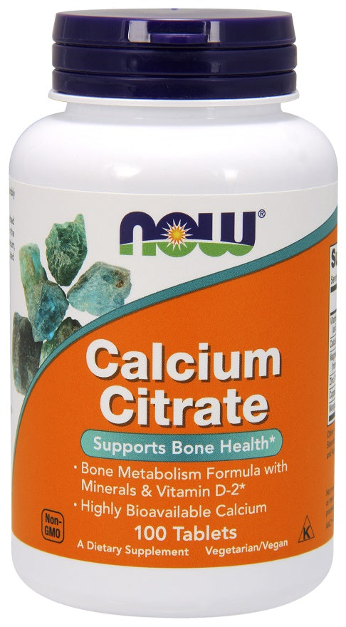 NOW Foods: Calcium Citrate with Minerals & Vitamin D-2 - 100 tabs