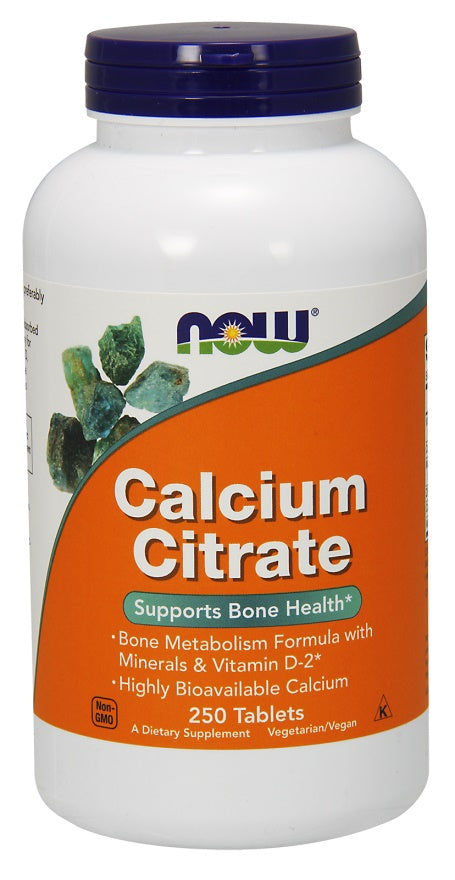 NOW Foods: Calcium Citrate with Minerals & Vitamin D-2 - 250 tabs