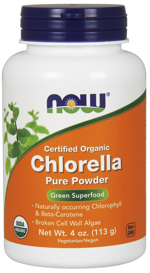 NOW Foods: Chlorella, Organic Pure Powder - 113g