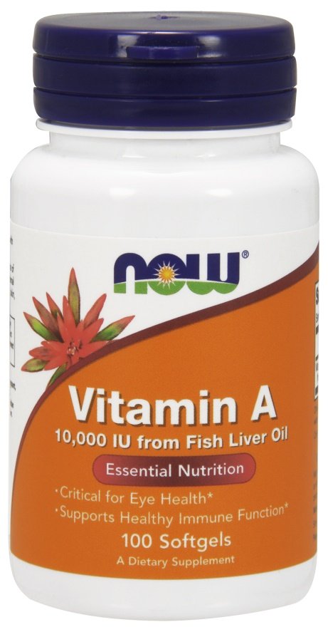 NOW Foods: Vitamin A, 10 000 IU - 100 softgels