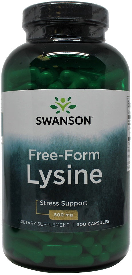 Swanson: Lysine, 500mg Free-Form - 300 caps