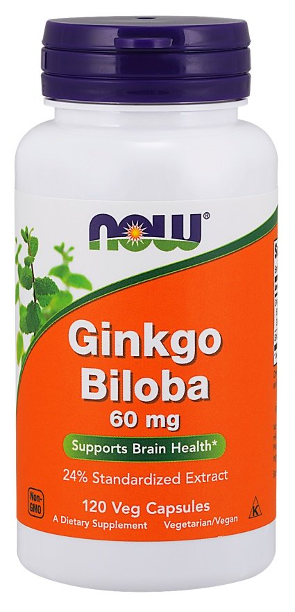 NOW Foods: Ginkgo Biloba, 60mg - 120 vcaps