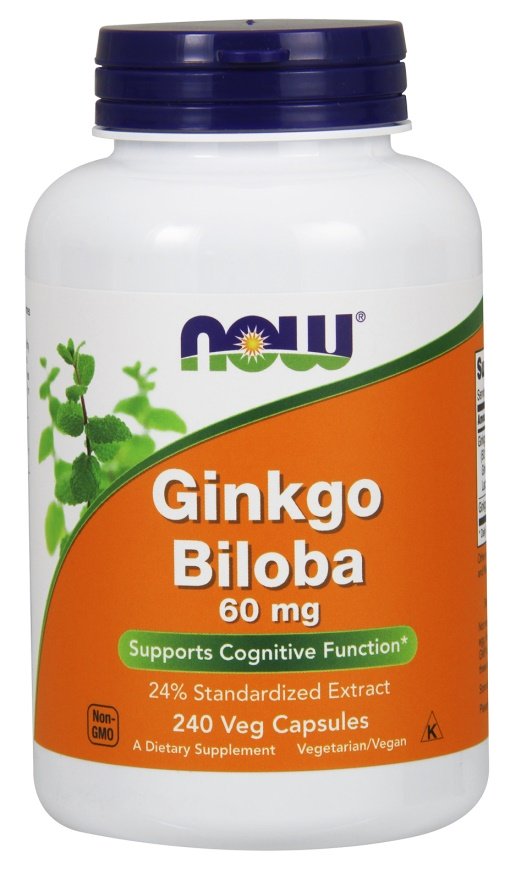 NOW Foods: Ginkgo Biloba, 60mg - 240 vcaps