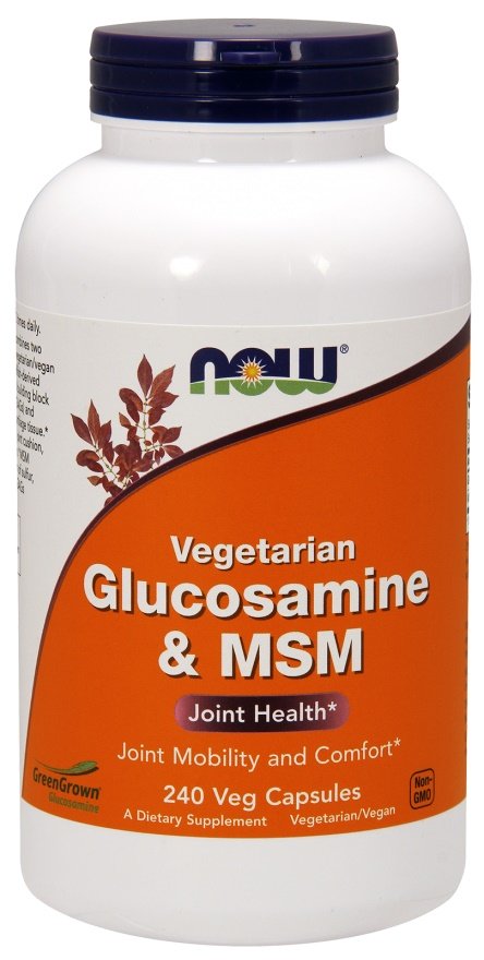 NOW Foods: Glucosamine & MSM Vegetarian - 240 vcaps