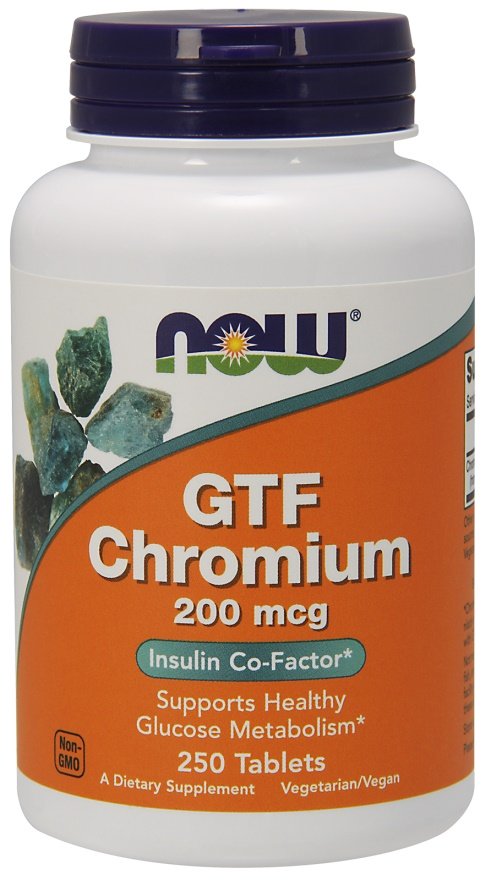 NOW Foods: GTF Chromium, 200mcg - 250 tablets