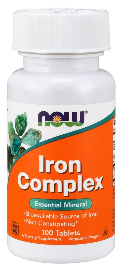 NOW Foods: Iron Complex - 100 tablets