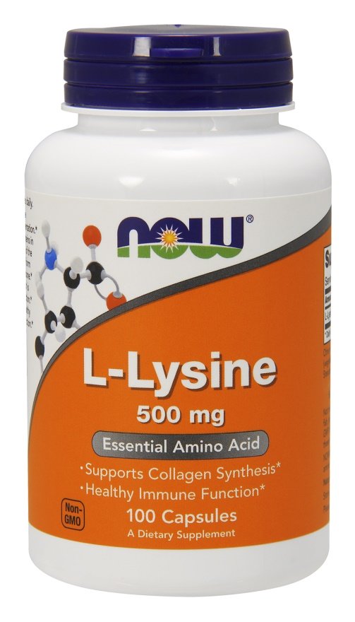 NOW Foods: L-Lysine, 500mg - 100 vcaps