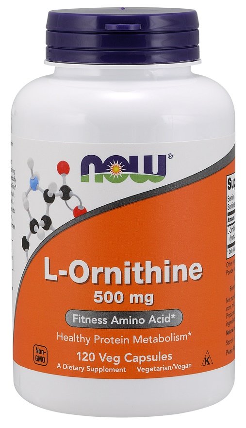 NOW Foods: L-Ornithine, 500mg - 120 vcaps