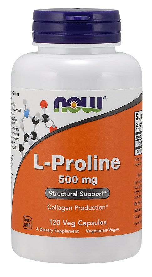 NOW Foods: L-Proline, 500mg - 120 vcaps