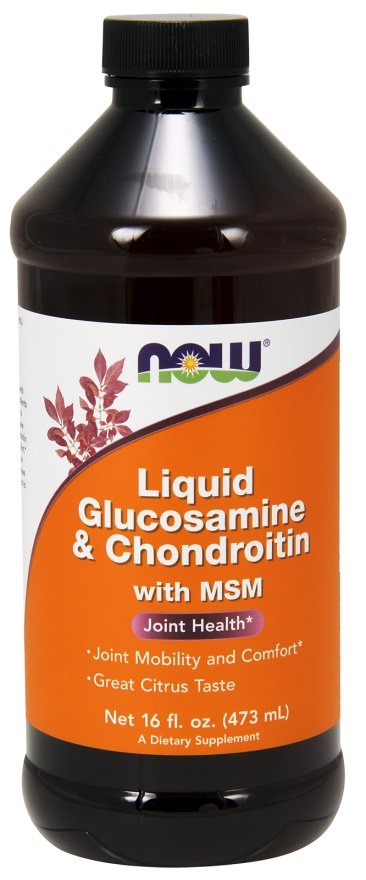 NOW Foods: Glucosamine & Chondroitin with MSM Liquid - 473ml.