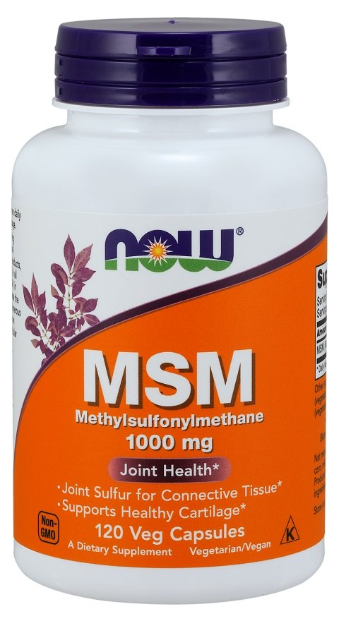 NOW Foods: MSM Methylsulphonylmethane, 1000mg - 120 vcaps