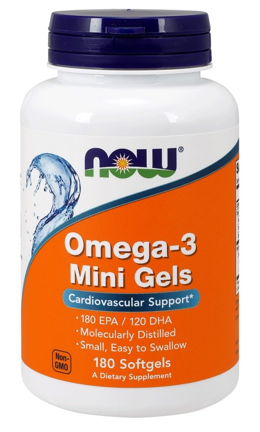 NOW Foods: Omega-3 Mini Gels - 180 softgels