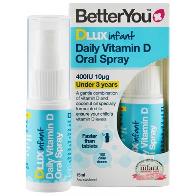 BetterYou: DLux Infant Daily Vitamin D Oral Spray - 15 ml.