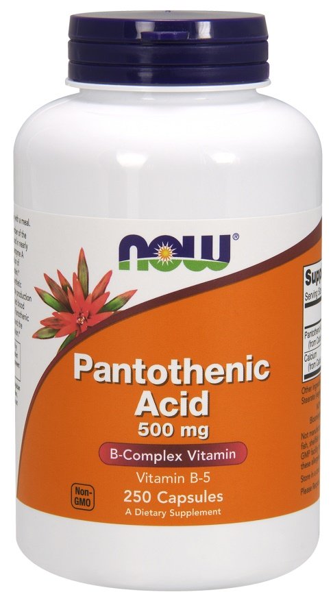 NOW Foods: Pantothenic Acid, 500mg - 250 caps