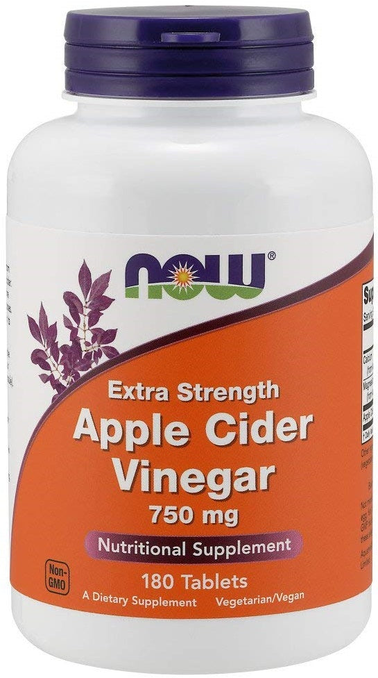 NOW Foods: Apple Cider Vinegar, 750mg Extra Strength - 180 tabs